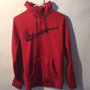 Red and Black Nike Hoodie